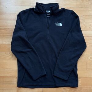 The North Face black fleece quarter zip